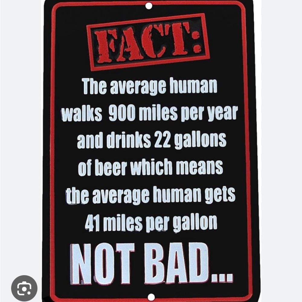 NWT tin sign 8X12